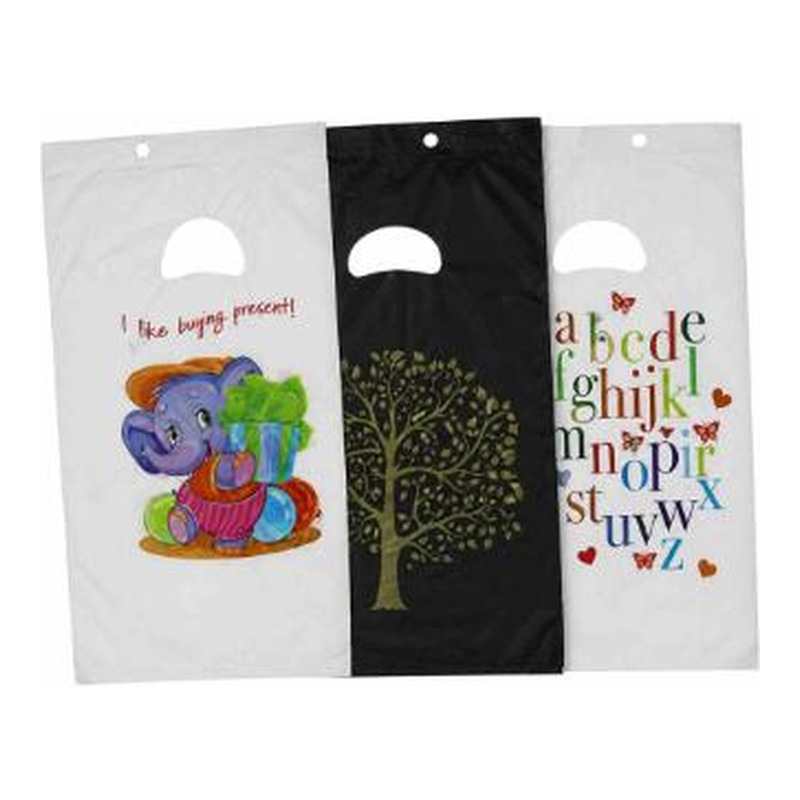 NAKSAN BASKILI 0NO BLOK SİYAH-BEYAZ POŞET 20*30CM - 50 PK