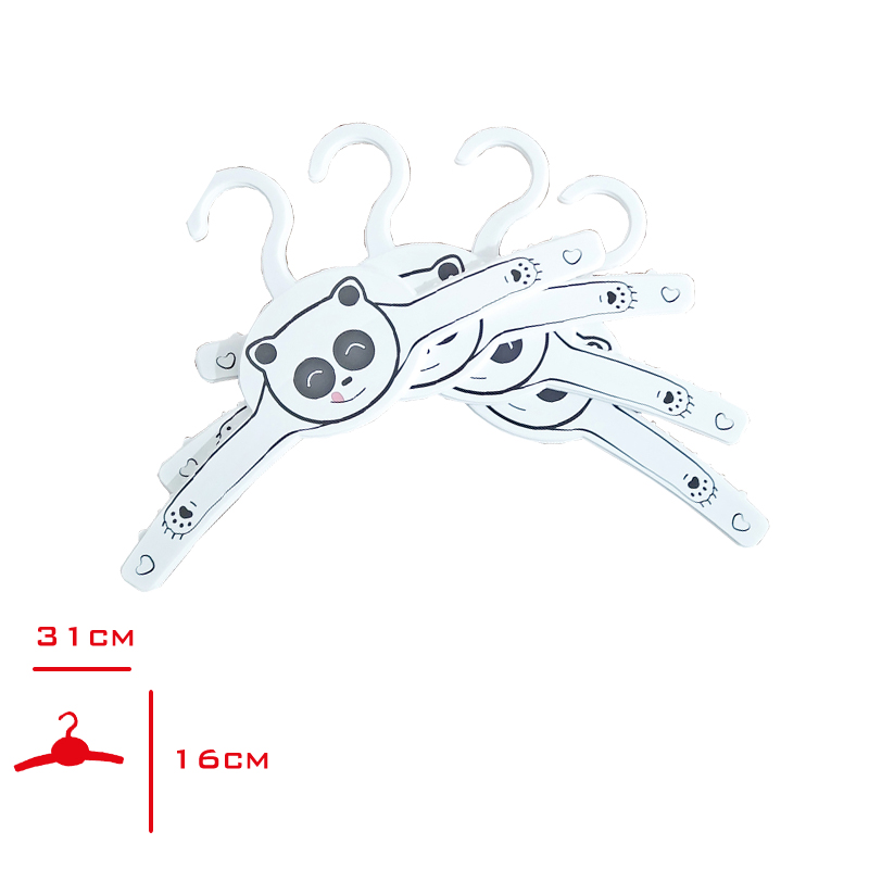 GONDOL COCUK ELBISE ASKISI PANDA DESEN 4 LU  G-228-P