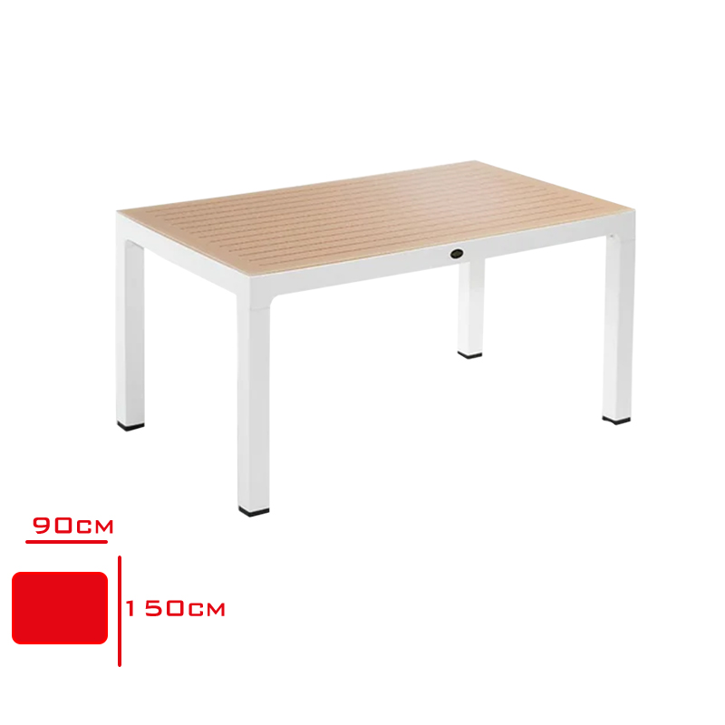 NOVUSSI MASA WOOD 90*150 CAMLI