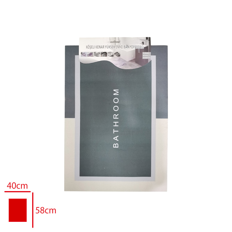 ALKAYA BANYO PASPASI DIKDORTGEN 58*40 CM 0371