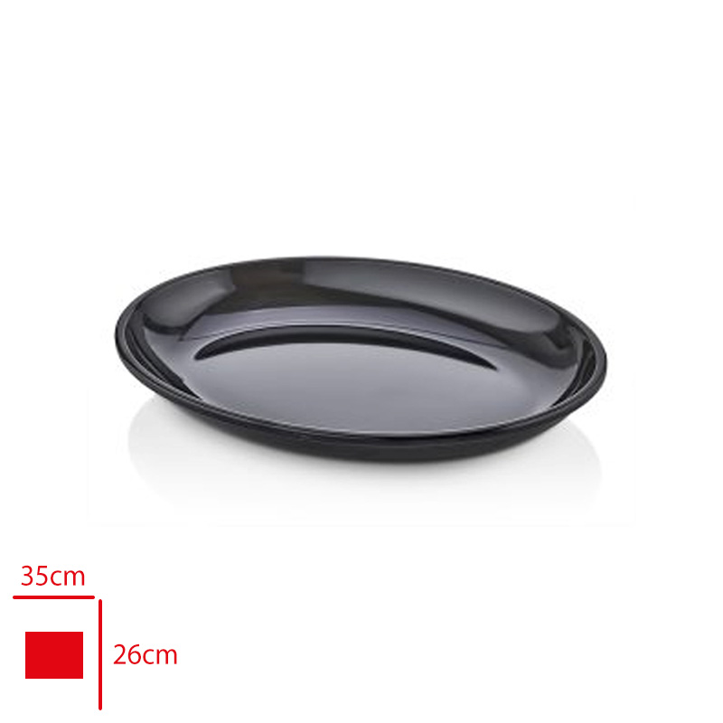 ATLAS ACIK BUFE KAYIK SUNUM SIYAH 35X26 CM S761