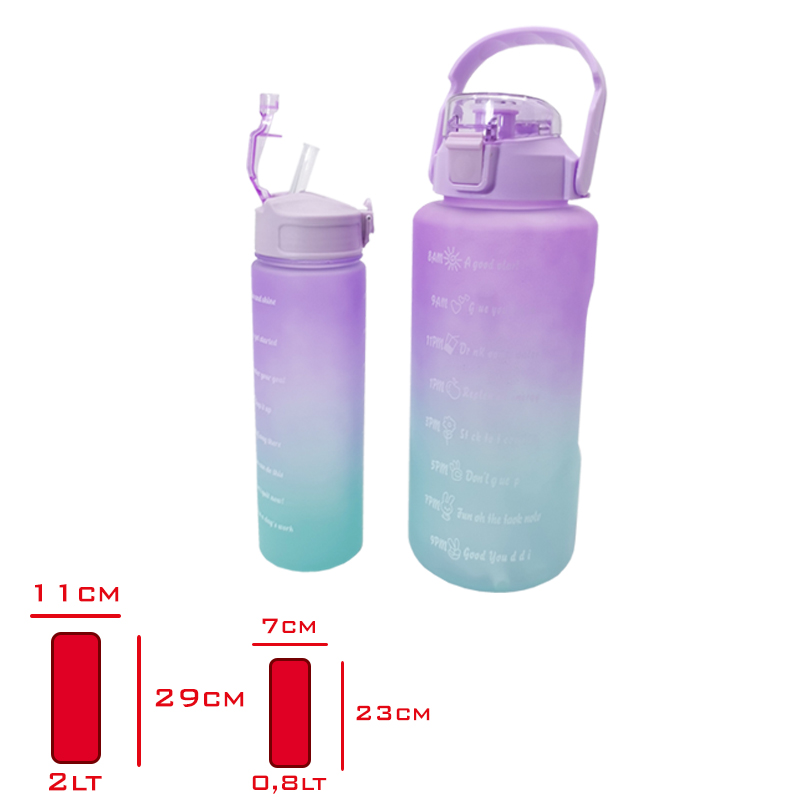 BEATRIX MOTIVASYON MATARASI 2 LI 2 LT+800 ML MAVI MOR