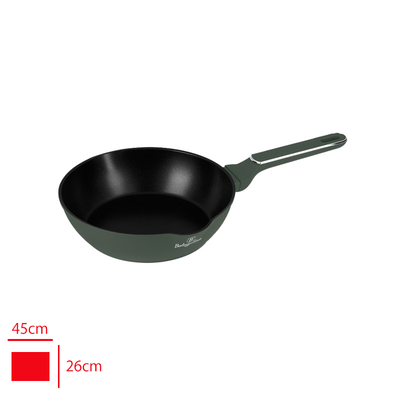 BERLINGER HAUS WOK TAVA 24 CM ZUMRUT YESILI 8157 3,2 MM