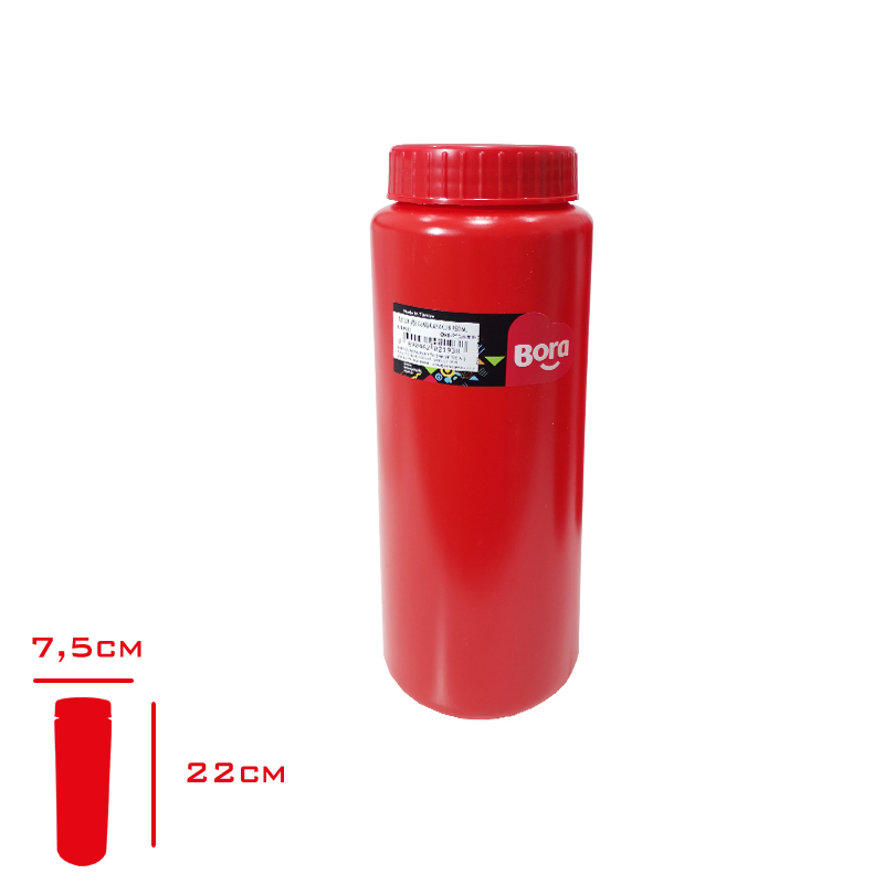 BORA TUZLUK SISE GENIS KAPAKLI 950 ML KIRMIZI BO-2193