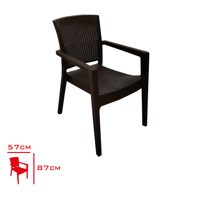 LEVA GARDEN KOLTUK RATTAN KAHVE ALACATI