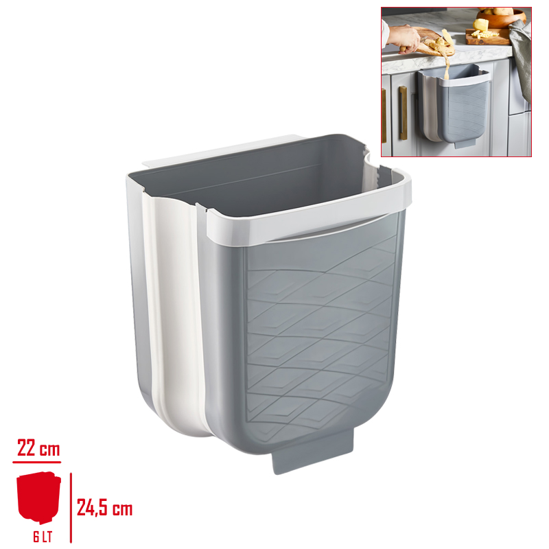 AVANTAGE KATLANIR COP KOVASI GRI L-00869-2