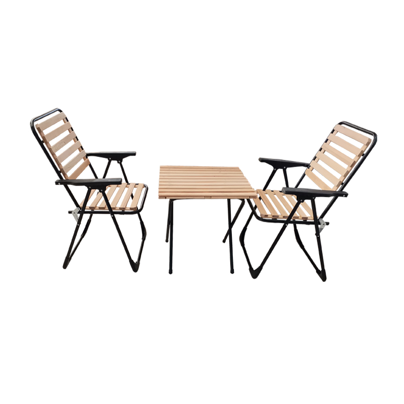 AHSAP BISTRO SET 2 SANDALYE + 1 MASA