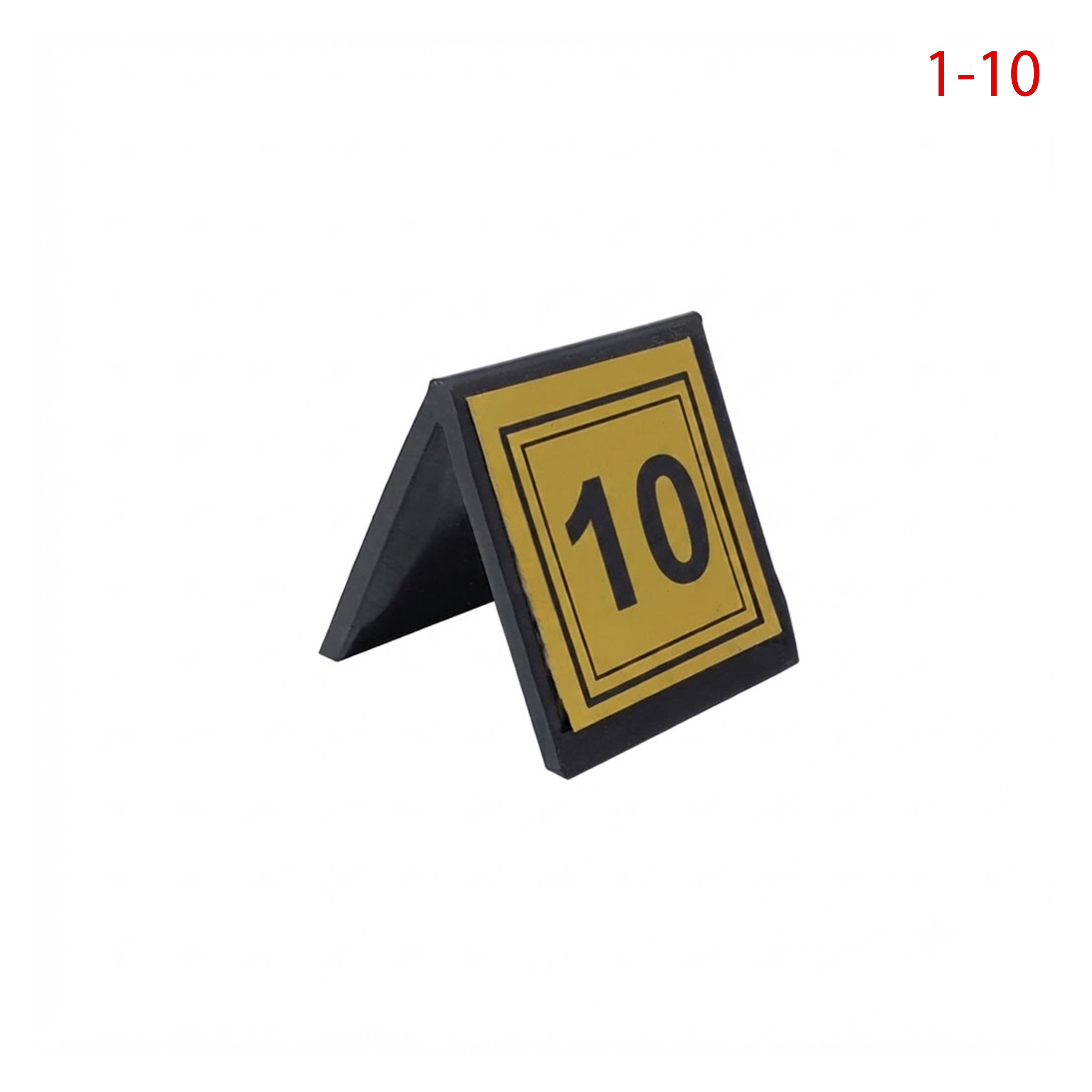 GUL PLASTIK MASA NUMARASI GOLD 1-10 SET