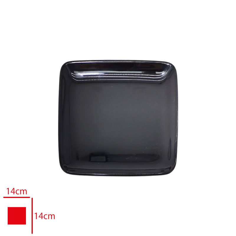 AKEL KARE SERVIS TABAGI 14 CM SIYAH AKL514S