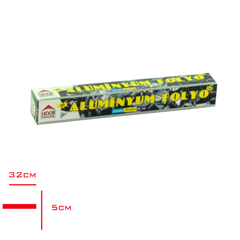 LEVA ALUMINYUM FOLYO 30 CMX20 MT L01.056