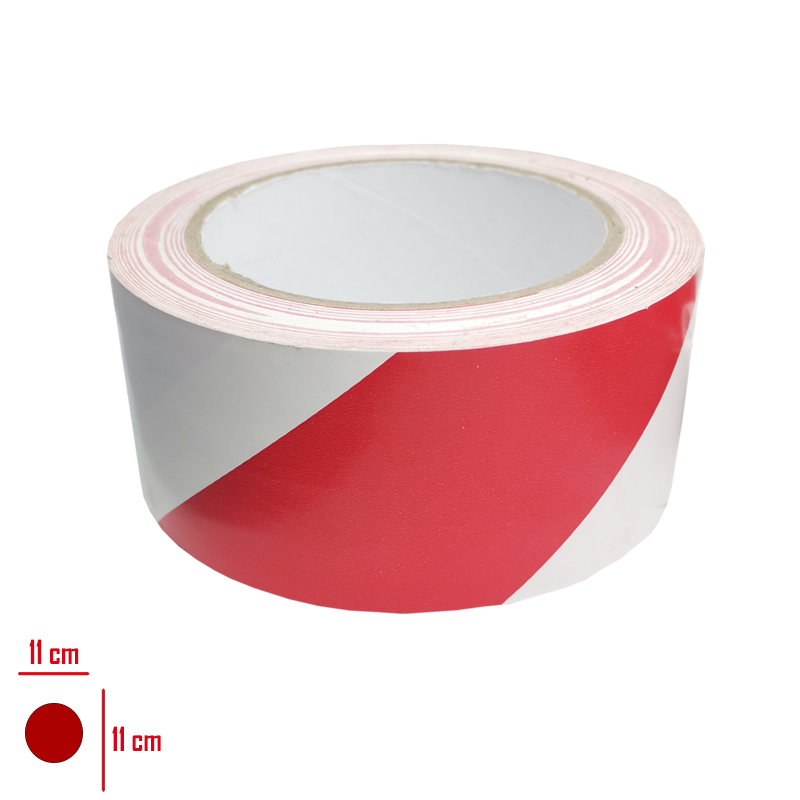 LEVA YER ISARETLEME BANDI KIRMIZI BEYAZ 50*30 MT