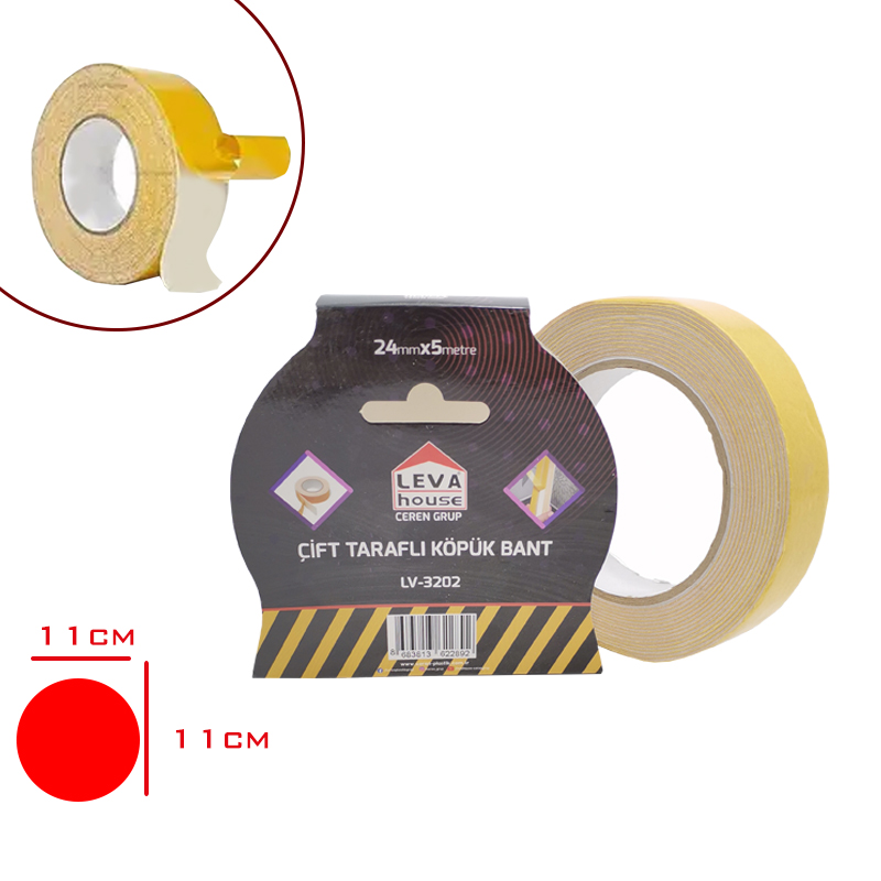 LEVA CIFT TARAFLI KOPUK BANT 24*5 MT