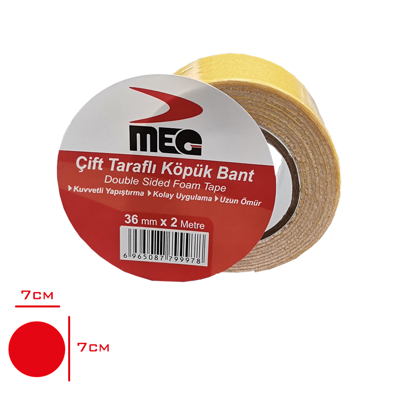 LEVA CIFT TARAFLI KOPUK BANT 36*2 MT