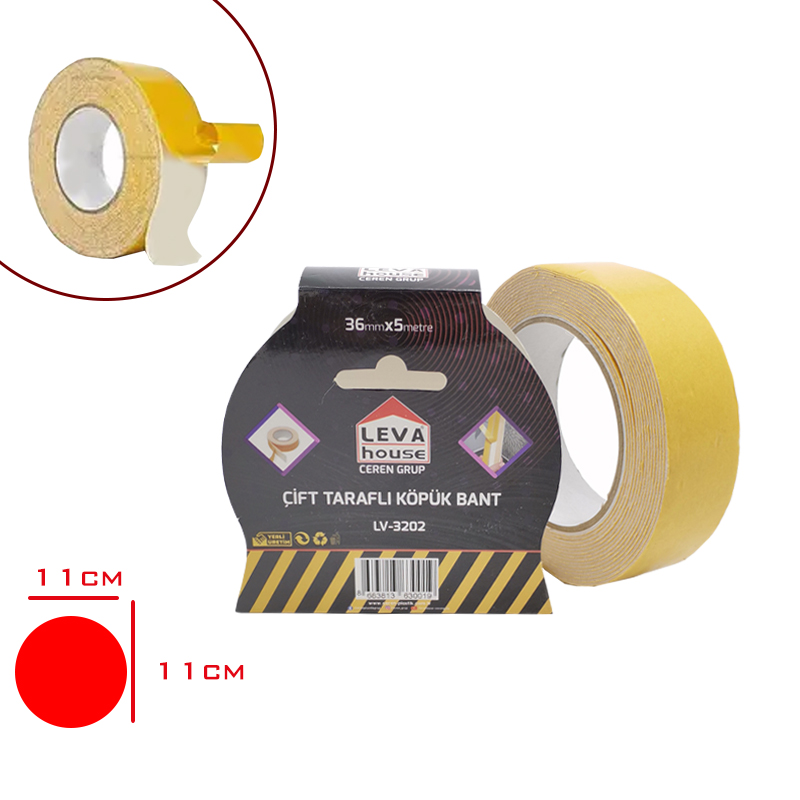 LEVA CIFT TARAFLI KOPUK BANT 36*5 MT