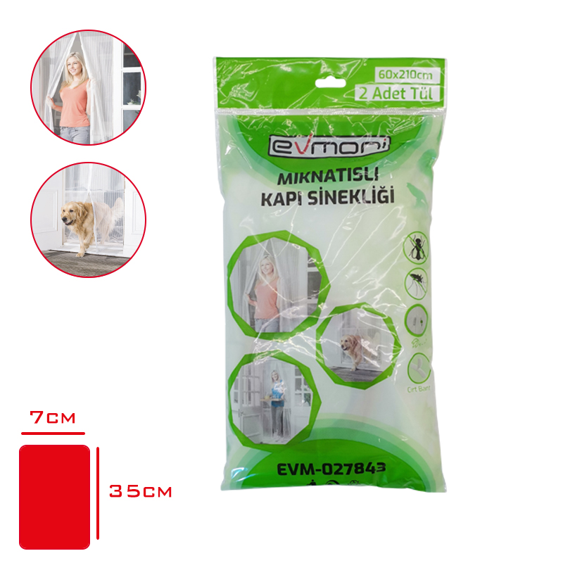 EVMONI KAPI SINEKLIGI MIKNATISLI 2 PRC 60*210 CM EVM-027843