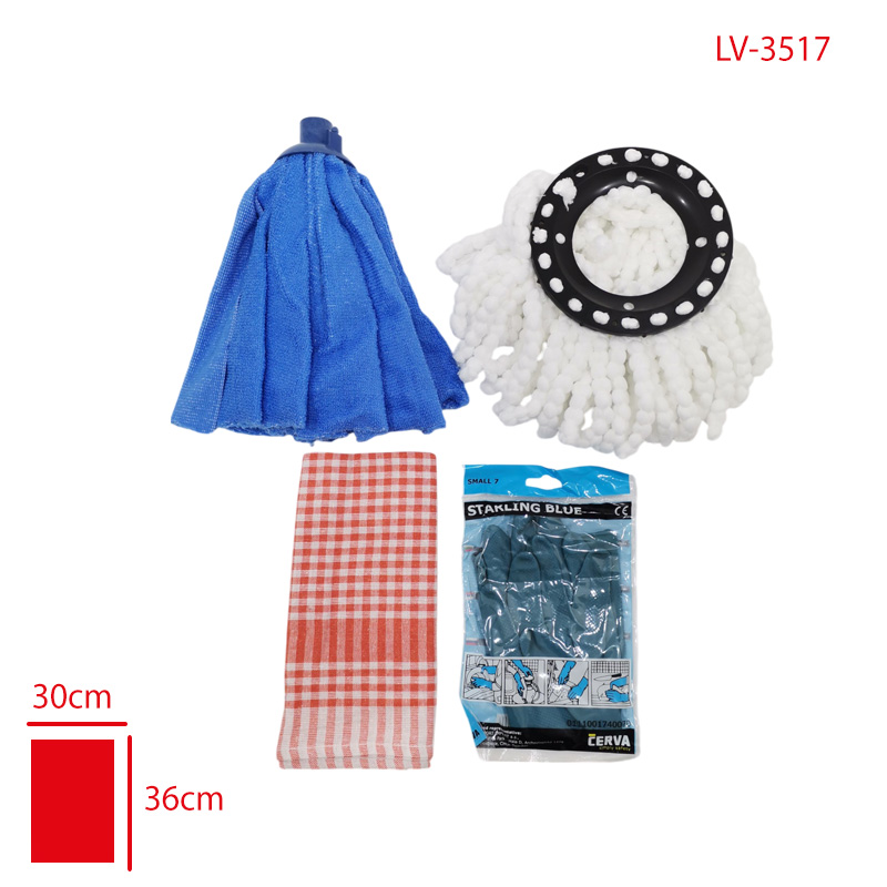 LEVA HOUSE X-LARGE FIRSAT PAKETI LV-3517 (DONERLI MOP YEDEK/MIKROFIBER MOP/BUL. ELD./KURULAMA BEZ)