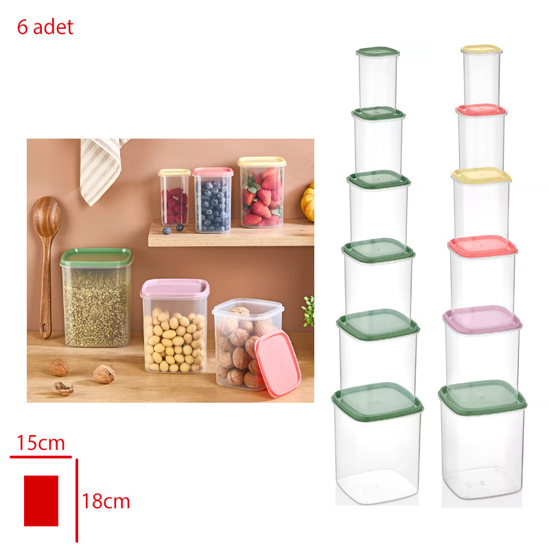 AVCILAR SAKLAMA KABI ASYA DIK 6 LI  (3*2*1,4*0,9*0,6*0,3 LT) AV-230-231