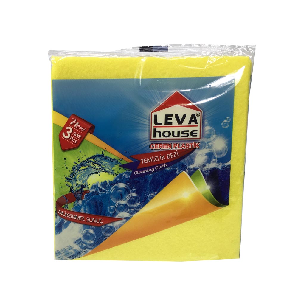 LEVA TEMIZLIK BEZI 3 LU 35*38 CM LV-2619 & SOFTTEX