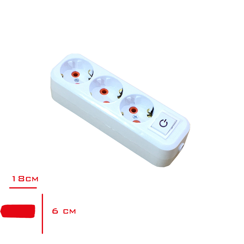 3 LU TOPRAKLI KABLOSUZ PRIZ KLEMENSLI ANAHTARLI