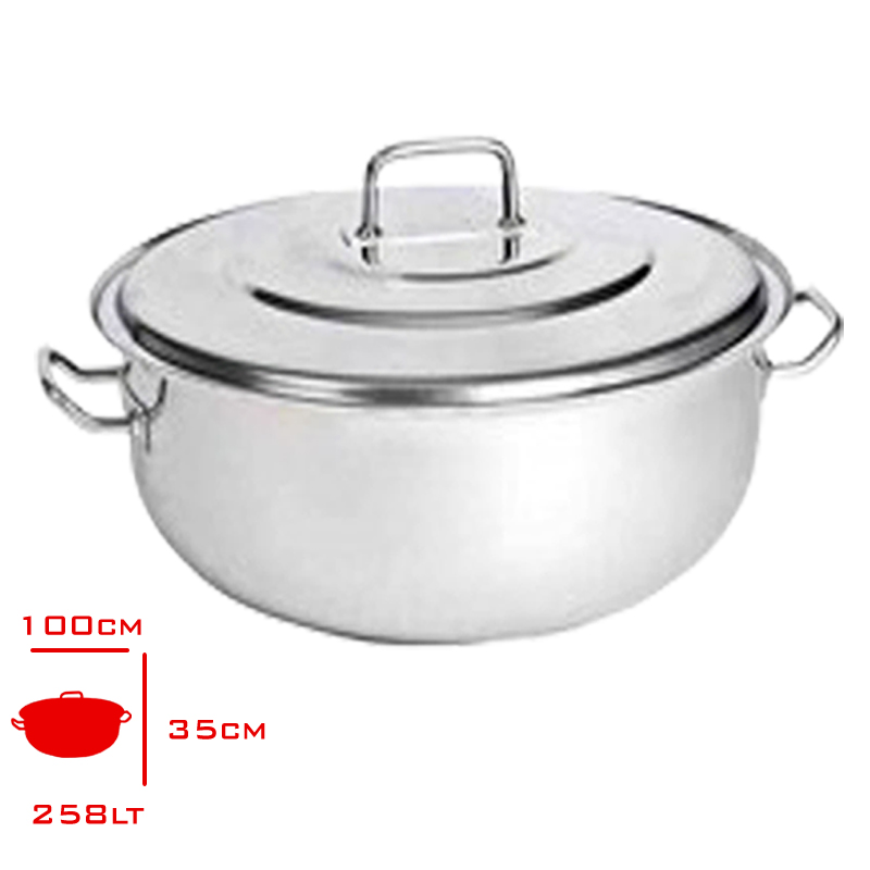 YURUK HELVANE TENCERE KAPAKLI 258 LT 100X35 CM 10110035