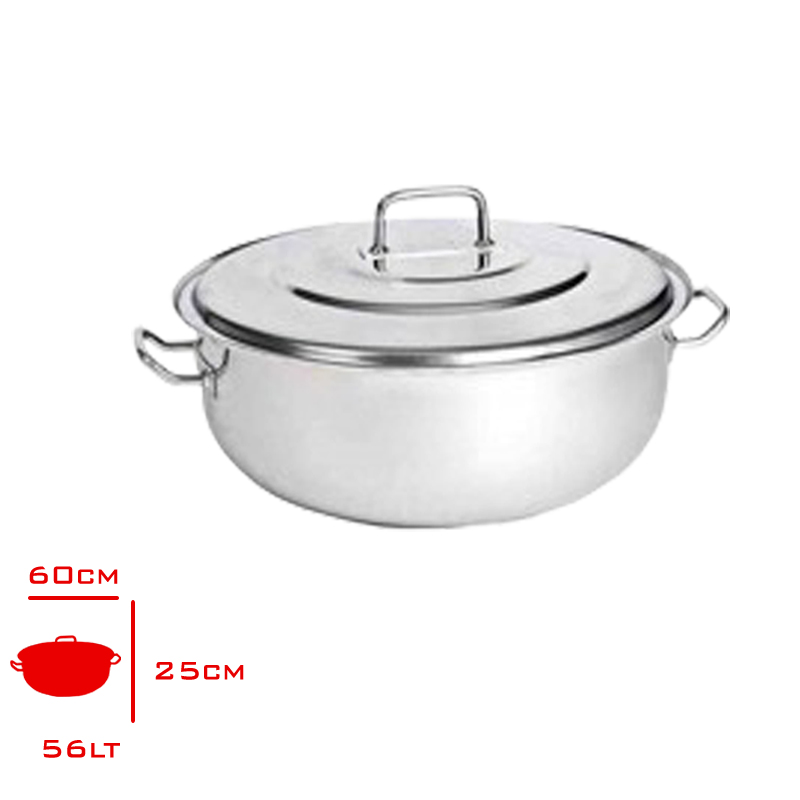 YURUK HELVANE TENCERE KAPAKLI 56 LT 60X25 CM 10116025