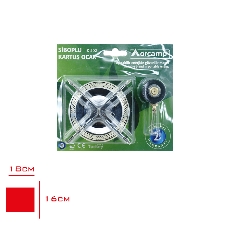 ORCAMP KARTUS OCAK SIBOPLU BLISTERLI K-502