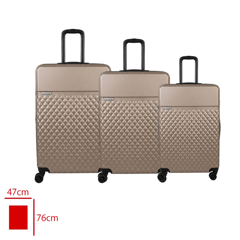BAKLAVA VALIZ 3 LU SET GOLD/BRONZ