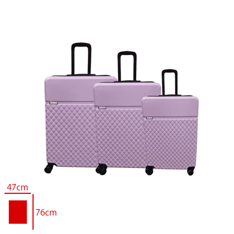 BAKLAVA VALIZ 3 LU SET LILA/VIOLET