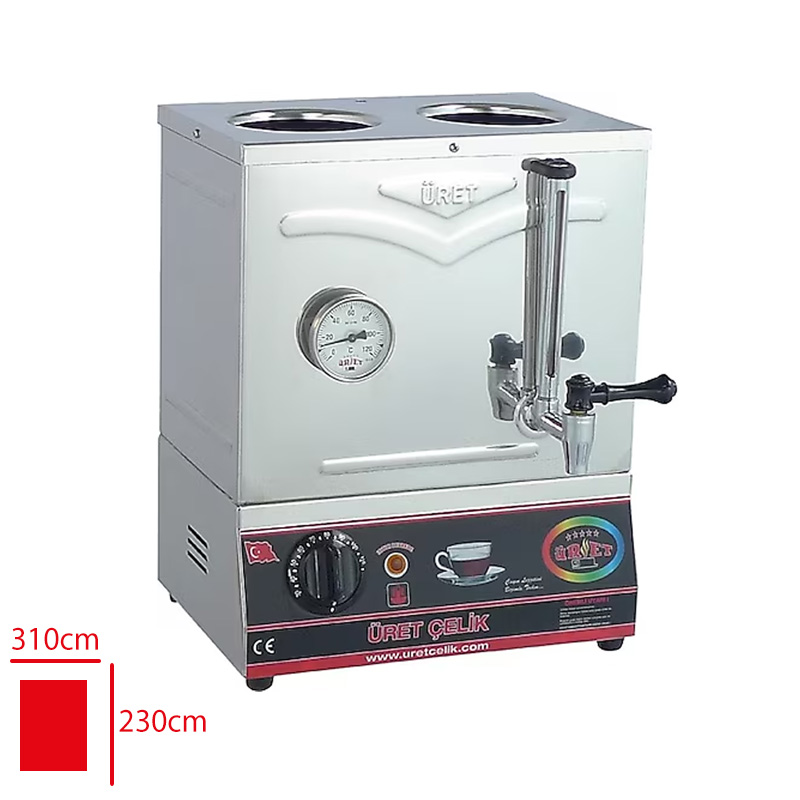 URET CAY MAKINESI 30 MODEL 2 DEMLIKLI PLEYTSIZ 15 LT KP2