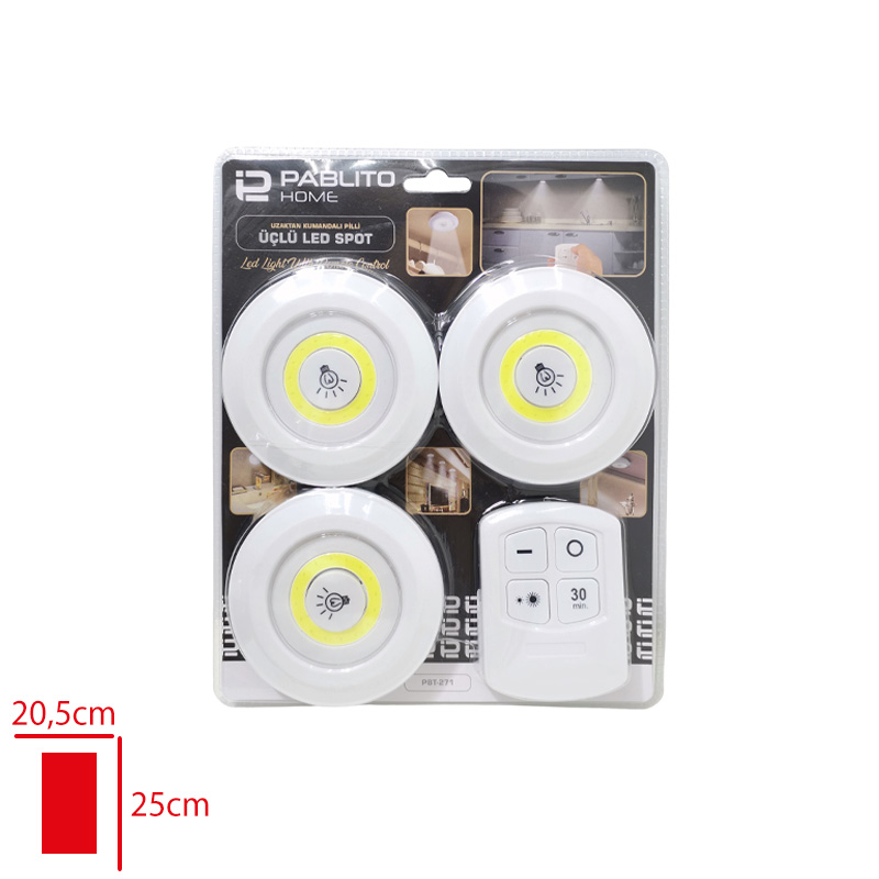 PABLITO SPOT ISIK LED 3 LU PBT-271