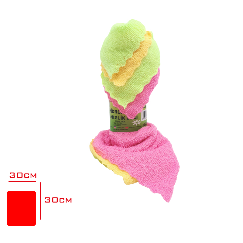 LEVA TEMIZLIK BEZI MIKROFIBER LAZER KESIM 4 LU LV-3325