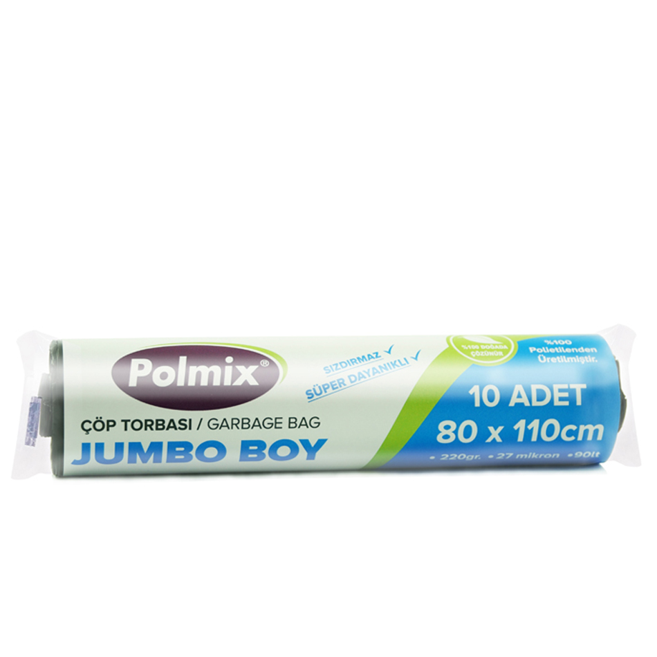 POLMIX COP TORBASI EKONOMIK JUMBO 10 LU 80*110 CM 220 GR P105
