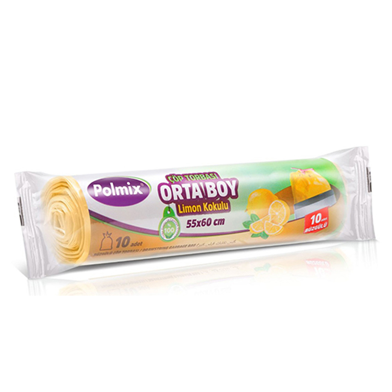 POLMIX COP TORBASI BUZGULU ORTA LIMON 10 LU 55*60 120 GR P139