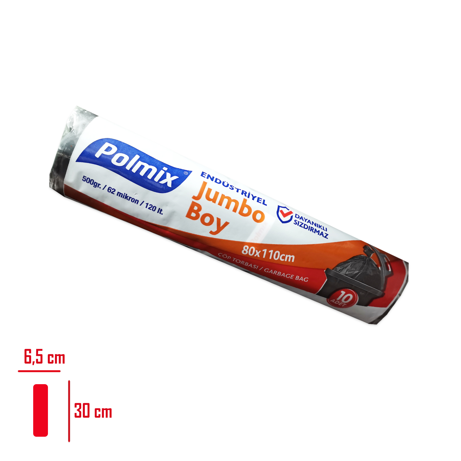 POLMIX COP TORBASI ENDUSTRIYEL JUMBO SIYAH 10 LU 80*110 CM 500 GR P406