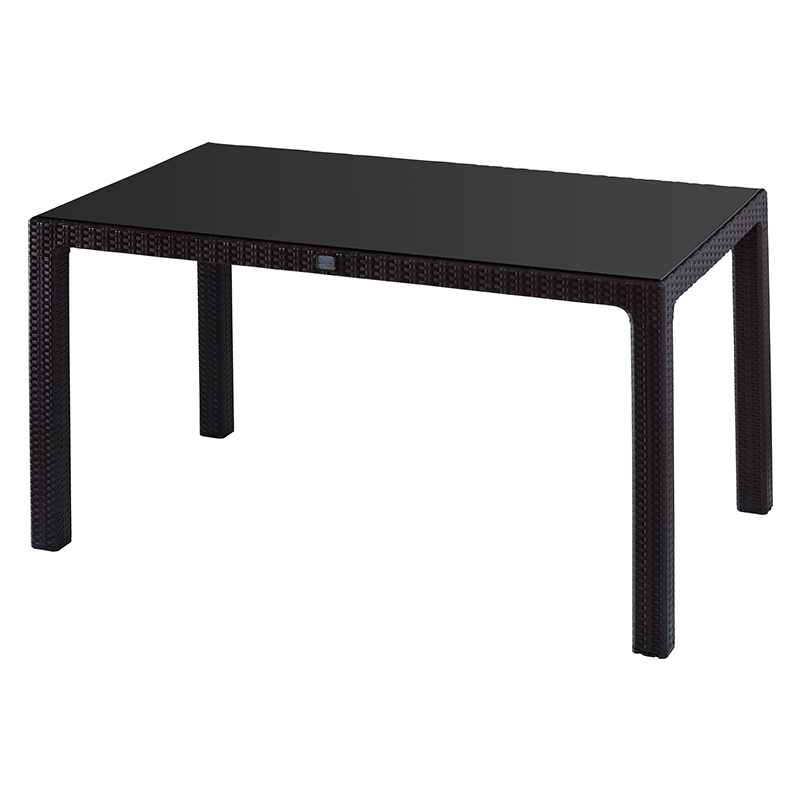 COMFORT MASA BEGONYA RATTAN 90*150 CAMLI KAHVERENGI CT065-C