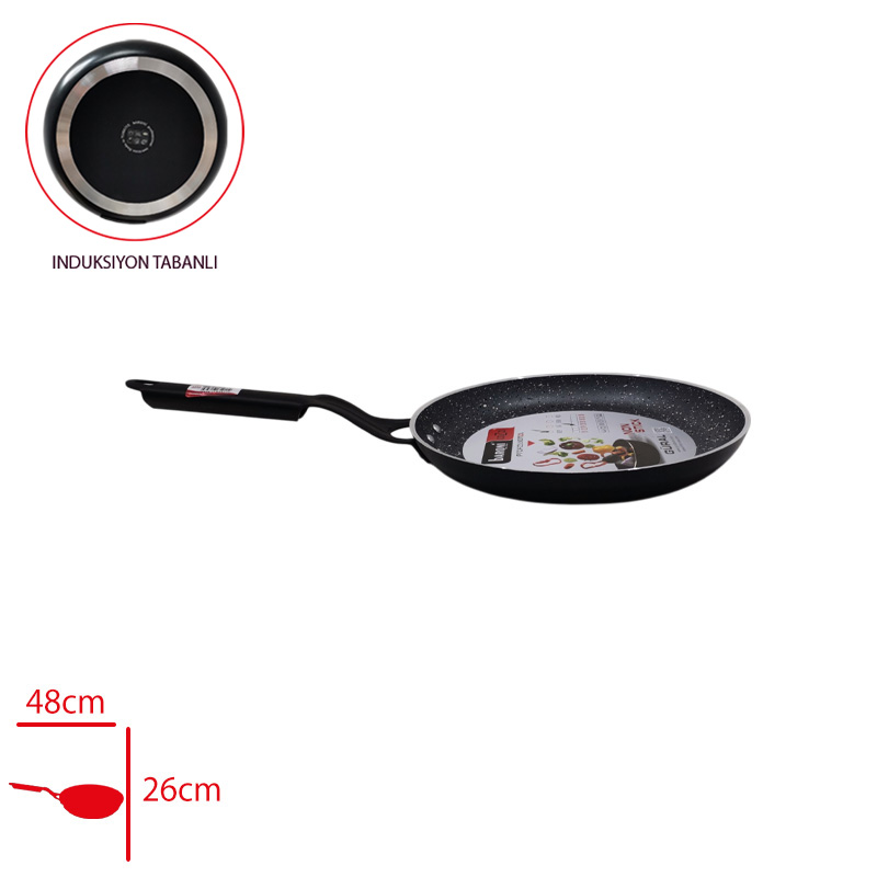 BARONI KREP TAVA INDUKSIYON TABANLI 26 CM 701/26