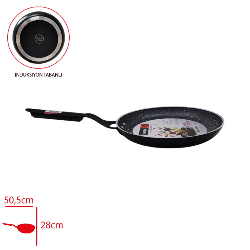 BARONI KREP TAVA INDUKSIYON TABANLI 28 CM 701/28