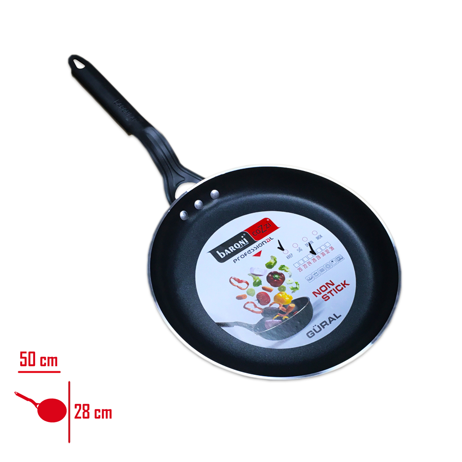 BARONI KREP TAVA 28 CM 801/28