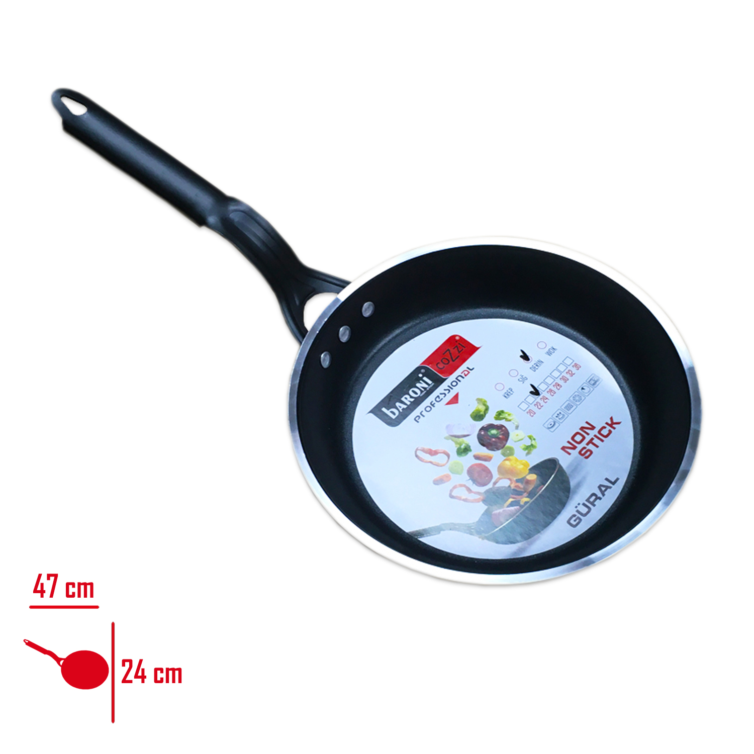BARONI DERIN TAVA 24 CM 803/24
