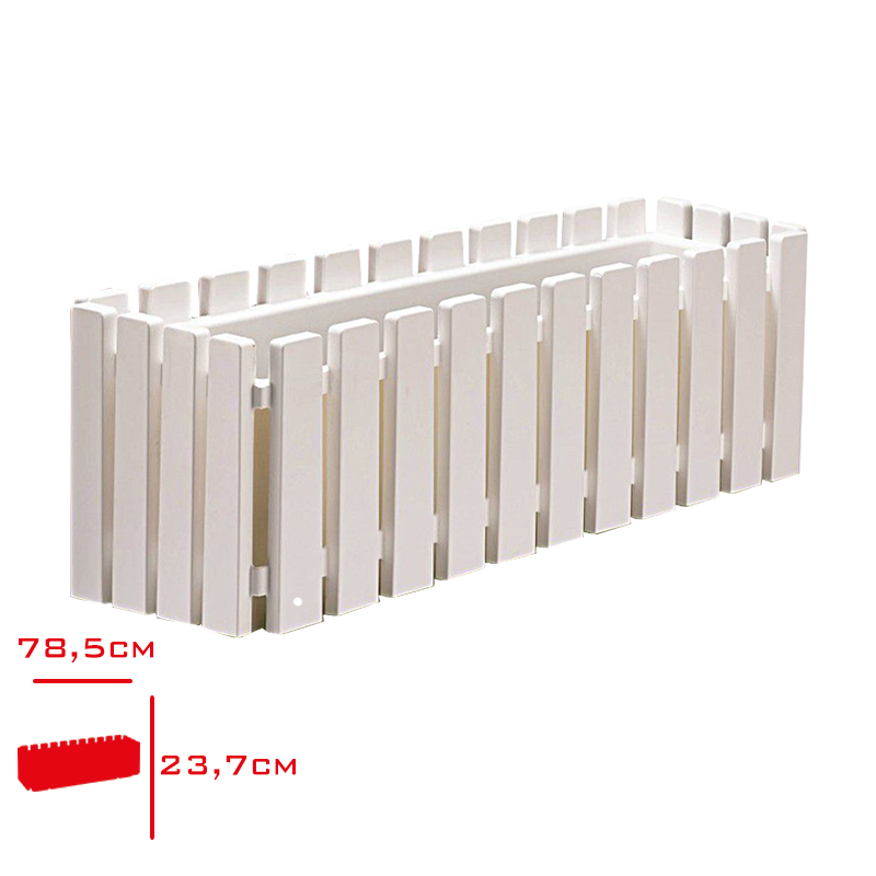 POLIWORK BALKON SAKSI AKASYA CIT 80 CM BEYAZ AC-B80BY