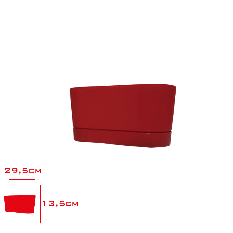 POLIWORK BALKON SAKSI BEGONYA 30 CM BORDO B-B30BR