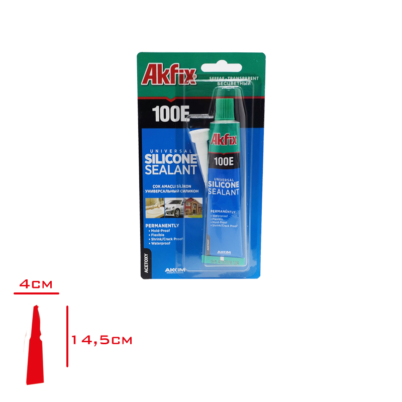 AKFIX GENEL AMACLI SILIKON TUP 50 ML SEFFAF SA111/100E