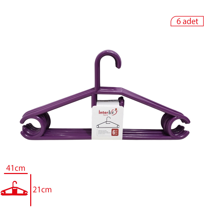 ELBISE ASKISI LUX 6 LI G-126