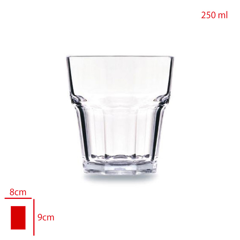 RUBIKAP PREMIUM BARDAK 250 ML PC SEFFAF PM.250