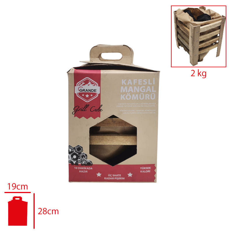 LEVA MANGAL KOMURU KAFESLI BRIKET 2 KG
