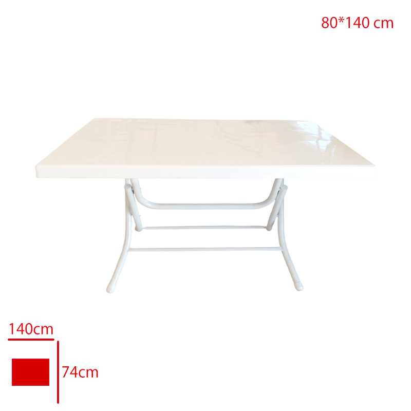 SIESTA MASA 80X140 KATLANIR METAL AYAK BEYAZ 204