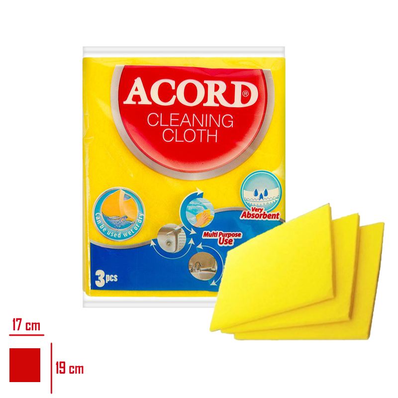 ACORD TEMIZLIK BEZI 3 LU 35*38 CM