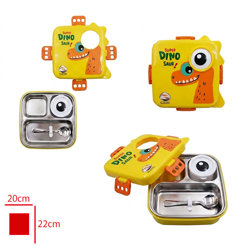 LEVA LUNCH BOX PASLANMAZ CELIK 3 BOLMELI LV-30012