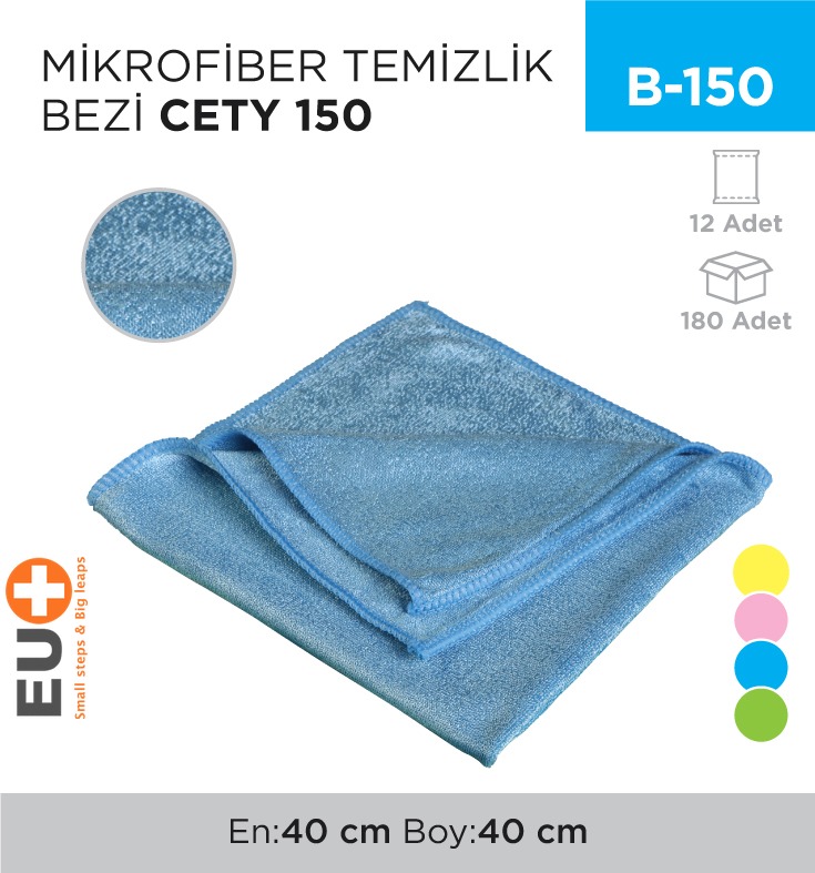 MİKROFİBER TEMİZLİK BEZİ CETY 150 (RND 13)