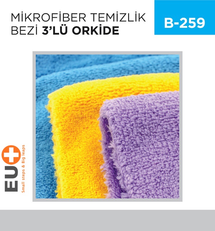 MİKROFİBER TEMİZLİK BEZİ 3LÜ REMOND (32*32) RND-23